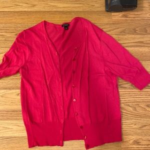 Hot pink cardigan - Ann Taylor